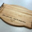 Maple Charcuterie Tray with custom engraving